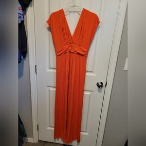 ORANGE MAXI DRESS